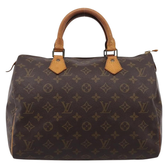 LOUIS VUITTON Monogram Speedy 30 Hand Bag M41526 LV Auth 205136