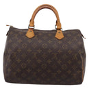 LOUIS VUITTON Monogram Speedy 30 Hand Bag M41526 LV Auth 205136-2