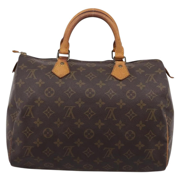 LOUIS VUITTON Monogram Speedy 30 Hand Bag M41526 LV Auth 205136