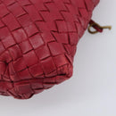 BOTTEGA VENETA INTRECCIATO Hand Bag Leather Pink Gold Auth 205138-17