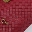 BOTTEGA VENETA INTRECCIATO Hand Bag Leather Pink Gold Auth 205138-10