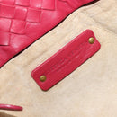 BOTTEGA VENETA INTRECCIATO Hand Bag Leather Pink Gold Auth 205138-21