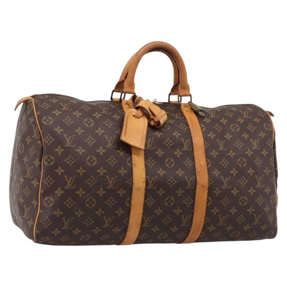 LOUIS VUITTON Monogram Keepall 50 Boston Bag M41426 LV Auth 205140A