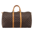 LOUIS VUITTON Monogram Keepall 50 Boston Bag M41426 LV Auth 205140A-2
