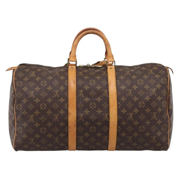 LOUIS VUITTON Monogram Keepall 50 Boston Bag M41426 LV Auth 205140A