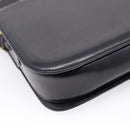CELINE Shoulder Bag Leather Black Gold Auth 205144-18