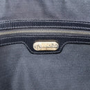 FENDI Pecan Canvas Hand Bag 2way Black Gold Auth 205145-22