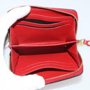 LOUIS VUITTON Monogram Empreinte Zippy Coin Purse Wallet Red M63696 Auth 205146M-9
