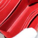 LOUIS VUITTON Monogram Empreinte Zippy Coin Purse Wallet Red M63696 Auth 205146M-19