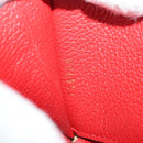 LOUIS VUITTON Monogram Empreinte Zippy Coin Purse Wallet Red M63696 Auth 205146M-11