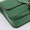 LOUIS VUITTON Epi Cartouchiere MM Shoulder Bag Green M52244 LV Auth 205149V-15