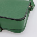 LOUIS VUITTON Epi Cartouchiere MM Shoulder Bag Green M52244 LV Auth 205149V-16