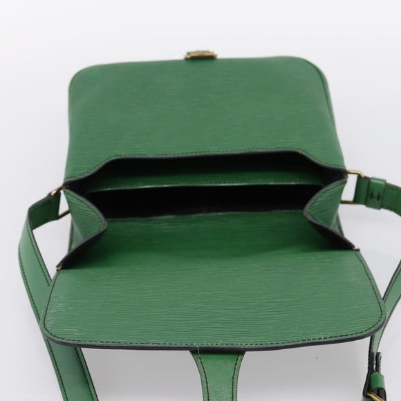 LOUIS VUITTON Epi Cartouchiere MM Shoulder Bag Green M52244 LV Auth 205149V