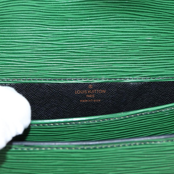 LOUIS VUITTON Epi Cartouchiere MM Shoulder Bag Green M52244 LV Auth 205149V