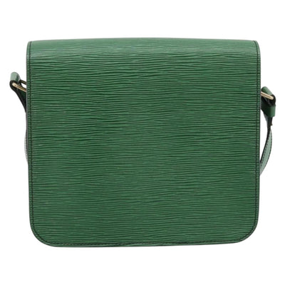 LOUIS VUITTON Epi Cartouchiere MM Shoulder Bag Green M52244 LV Auth 205149V - 0
