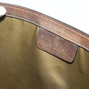 GUCCI GG Supreme Web Sherry Line Bag PVC Beige Gold 37 014 3087 Auth 205150A-20