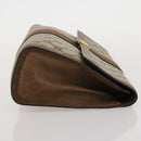 GUCCI GG Supreme Web Sherry Line Bag PVC Beige Gold 37 014 3087 Auth 205150A-5