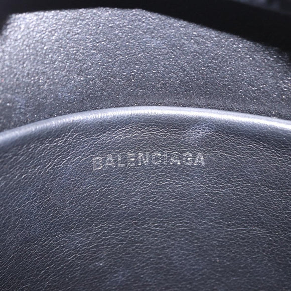 BALENCIAGA Everyday Camera Bag XS Leather Black Silver 489809 Auth 205151V