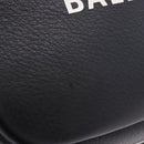 BALENCIAGA Everyday Camera Bag XS Leather Black Silver 489809 Auth 205151V-3