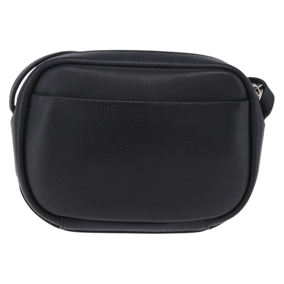 BALENCIAGA Everyday Camera Bag XS Leather Black Silver 489809 Auth 205151V