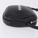 BALENCIAGA Everyday Camera Bag XS Leather Black Silver 489809 Auth 205151V-6