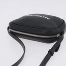 BALENCIAGA Everyday Camera Bag XS Leather Black Silver 489809 Auth 205151V-8