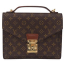 LOUIS VUITTON Monogram Monceau 28 Hand Bag M51185 LV Auth 205153V-13