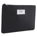 Maison Margiela Clutch Bag Leather Black Auth 205155A-1