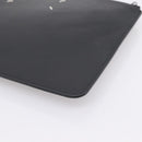 Maison Margiela Clutch Bag Leather Black Auth 205155A-10