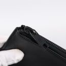 Maison Margiela Clutch Bag Leather Black Auth 205155A-14