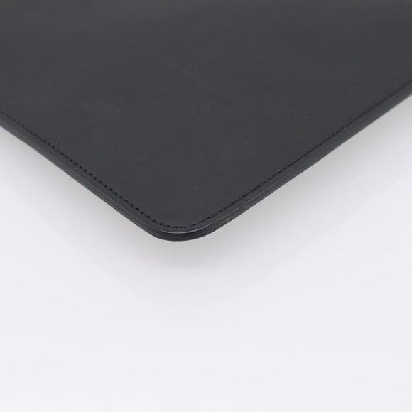 Maison Margiela Clutch Bag Leather Black Auth 205155A
