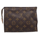 LOUIS VUITTON Monogram Poche Toilette 19 Pouch M47544 LV Auth 205157-2