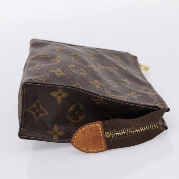 LOUIS VUITTON Monogram Poche Toilette 19 Pouch M47544 LV Auth 205157