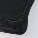 PRADA Shoulder Bag Nylon Black Silver Auth 205158-18
