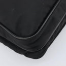 PRADA Shoulder Bag Nylon Black Silver Auth 205158-21