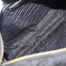 PRADA Shoulder Bag Nylon Black Silver Auth 205158-10
