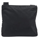 PRADA Shoulder Bag Nylon Black Silver Auth 205158-2