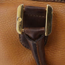 LOEWE Amazona 32 Hand Bag Leather Beige Gold Auth 205160-11
