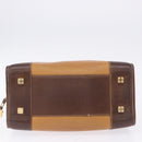 LOEWE Amazona 32 Hand Bag Leather Beige Gold Auth 205160-8