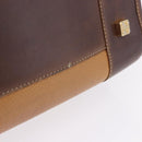 LOEWE Amazona 32 Hand Bag Leather Beige Gold Auth 205160-19
