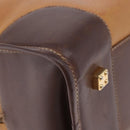 LOEWE Amazona 32 Hand Bag Leather Beige Gold Auth 205160-20