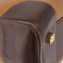 LOEWE Amazona 32 Hand Bag Leather Beige Gold Auth 205160-22