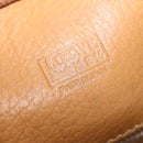 LOEWE Amazona 32 Hand Bag Leather Beige Gold Auth 205160-25