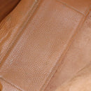 LOEWE Amazona 32 Hand Bag Leather Beige Gold Auth 205160-12