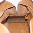 LOEWE Amazona 32 Hand Bag Leather Beige Gold Auth 205160-28