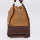 LOEWE Amazona 32 Hand Bag Leather Beige Gold Auth 205160-5