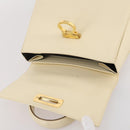 Salvatore Ferragamo Gancini Hand Bag Leather White Gold Auth 205161-26