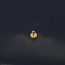 GUCCI Shoulder Bag Leather Navy Gold Auth 205163-23