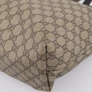 GUCCI GG Supreme Tote Bag PVC Beige 211137 Auth 205165-12