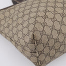 GUCCI GG Supreme Tote Bag PVC Beige 211137 Auth 205165-13